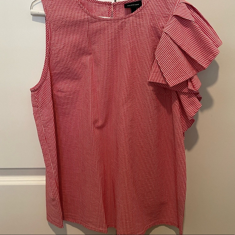 Red/White stripe shirt - Who What Wear